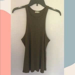 Olive green Free People tank